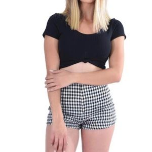 Black crop top brand new super stylish